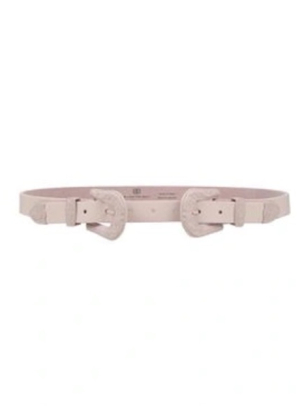 B-Low the‎ Belt Baby Bri Bri Double Buckle Western Belt Pale Pink Leather Small